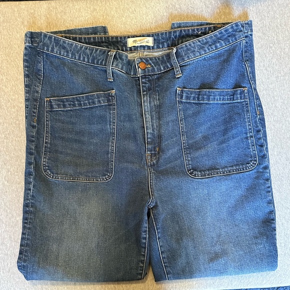 Madewell Full Length Classic Straight Jeans - Picture 1 of 4